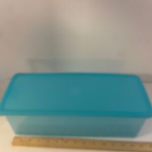 Turquoise fridge smart bread box‎ 15”x5”